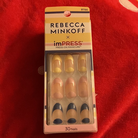 Rebecca Minkoff x imPRESS Press-On Manicure Fake Nails in Le French Pop - Picture 5 of 16